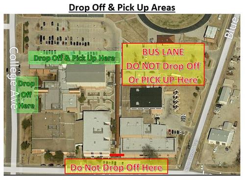 Drop Off and Pick Up Map 